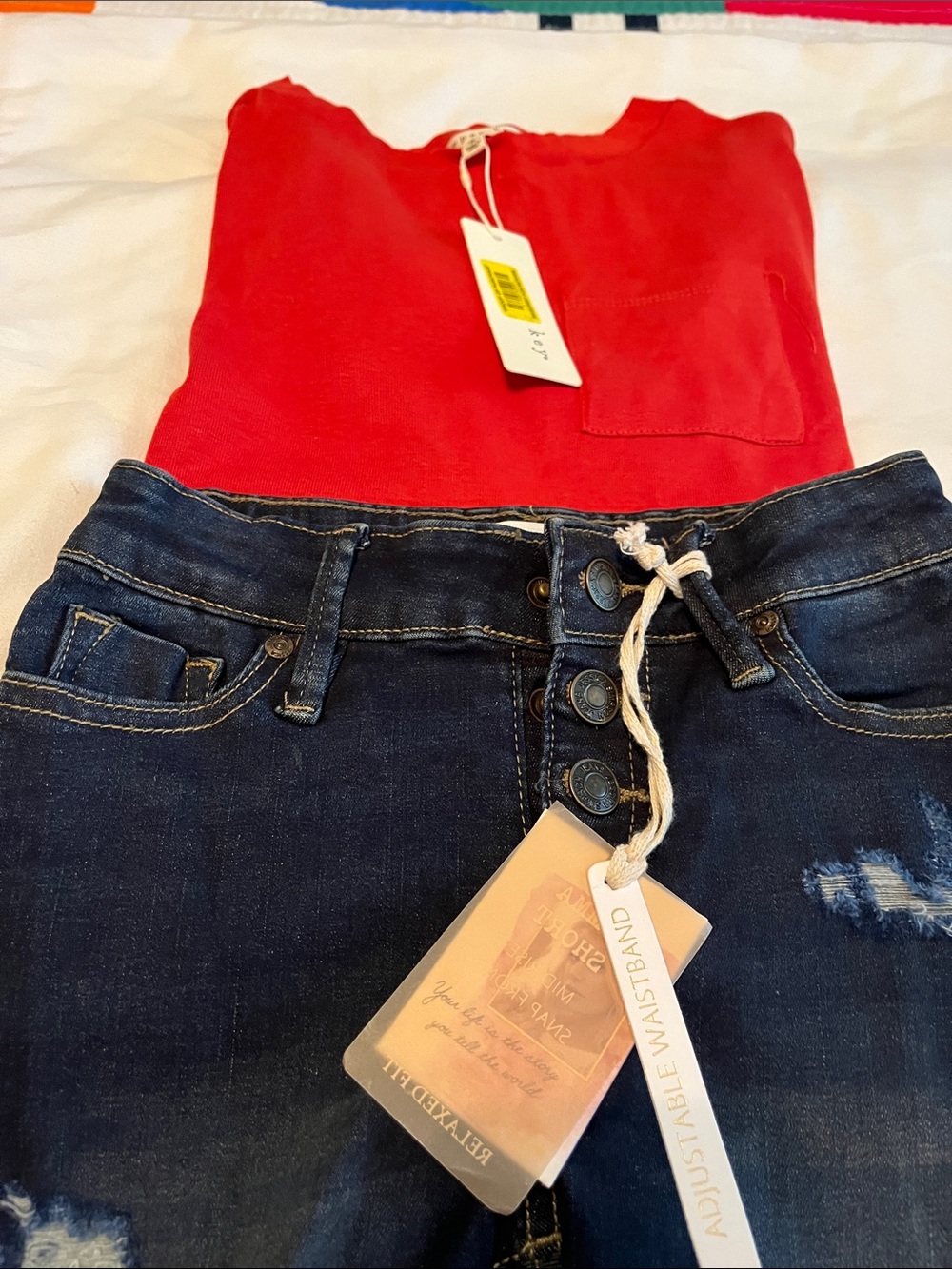 Jessica Simpson Red Long Sleeve Tee